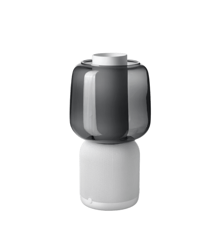 Sonos speaker lamp, glass shade
